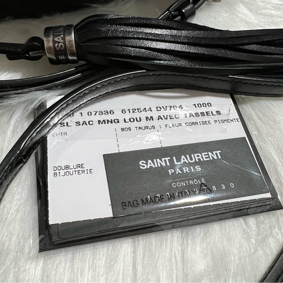 Saint Laurent Lou Matelassé Calfskin Chevron Leather Medium Camera Bag - Picture 13 of 15